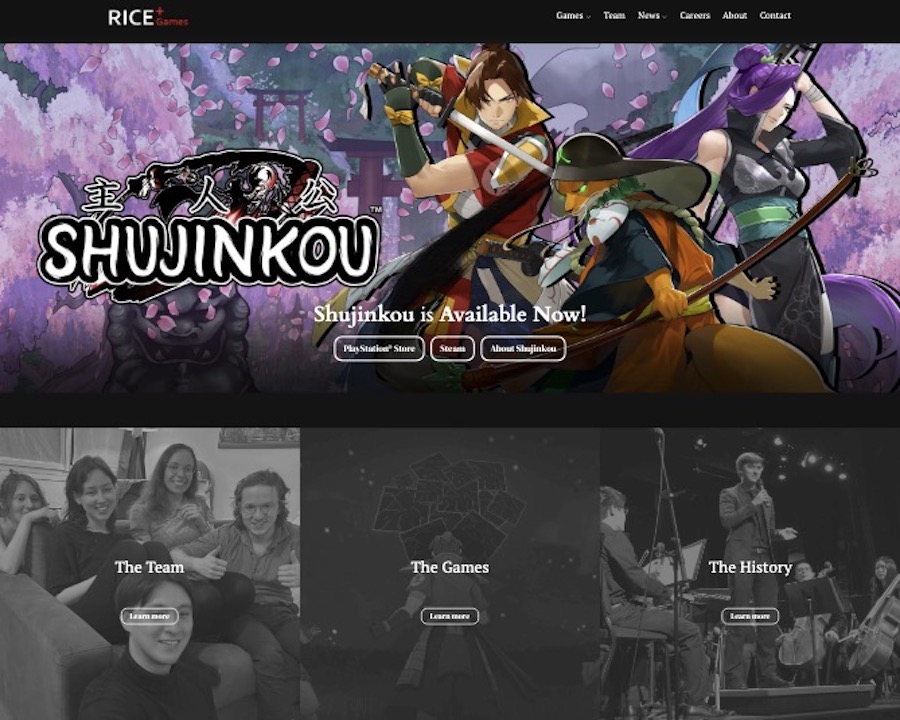 Rice Games Website Revamp