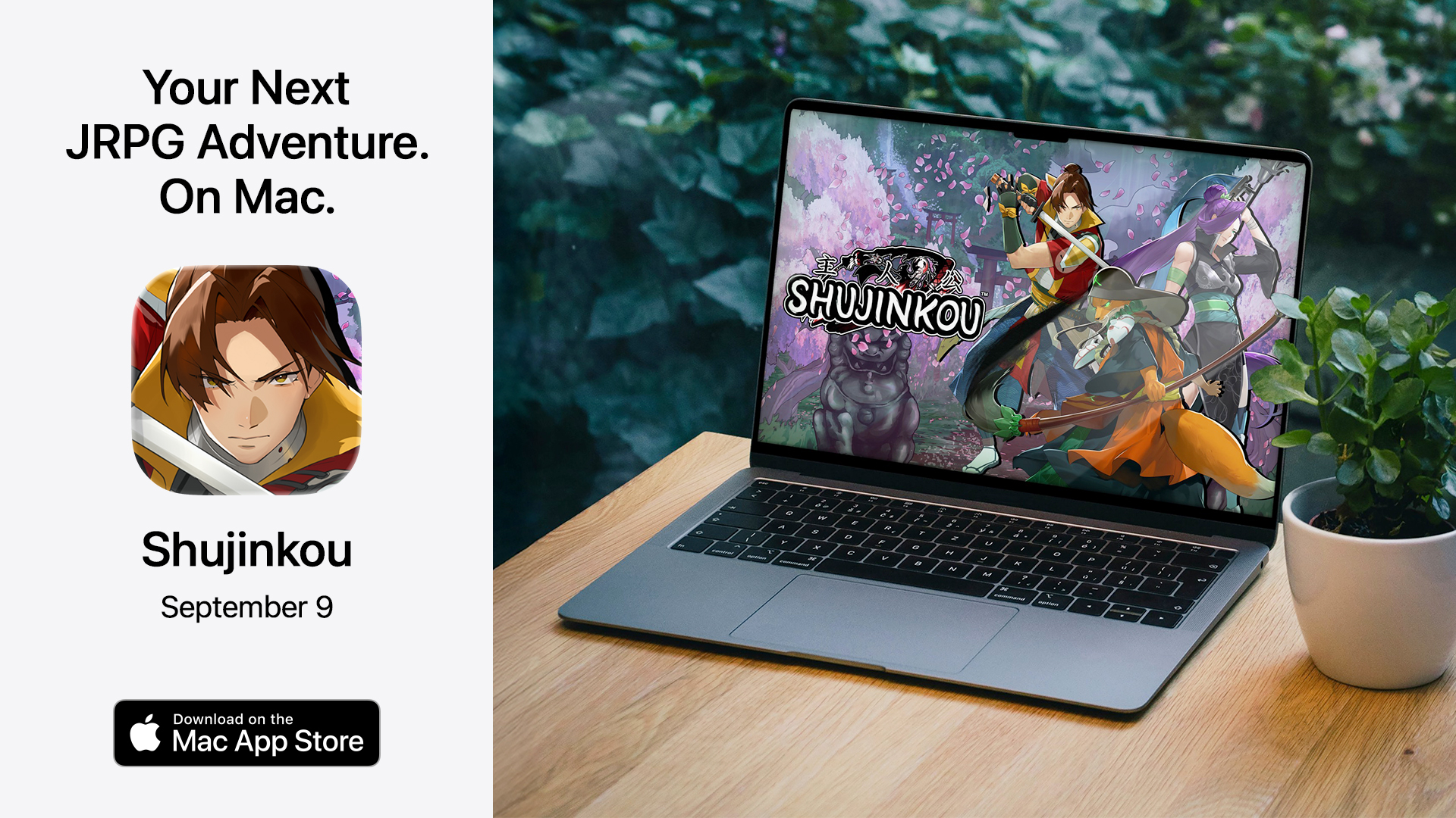 Shujinkou Comes to the Mac App Store on September 9th